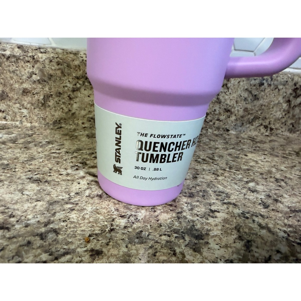 Stanley 30 oz Quencher H2.0 FlowState Tumbler Orchid Purple Stainless Steel - Picture 2 of 3